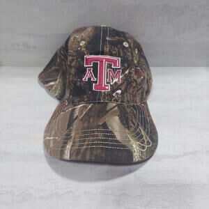 Texas A&M Camo Maroon Reversible Mens Adjustable Baseball Hat Cap